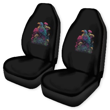 Discover trippy patterns psychedelic Mushroom phoenix bird Car Seat Covers