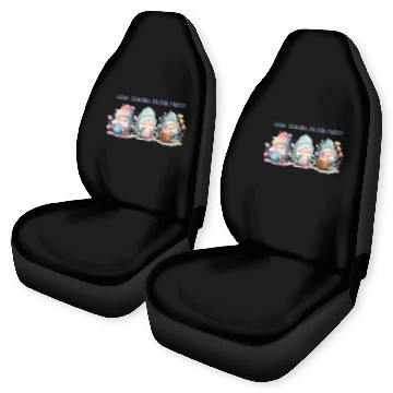 Discover Easter Gnomes Pastel cute gnomes in and around cho Car Seat Covers