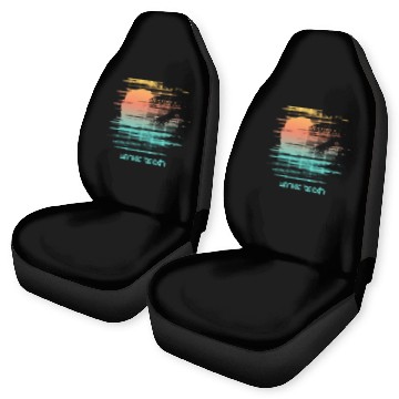 Discover Artistic Venice Beach California Palm Tree Car Seat Covers