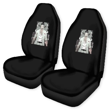 Discover Japan Yakuza Greeny Face Car Seat Covers