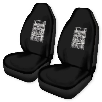 Discover Wheel of Fortune Tarot Card Shadow Edition Car Seat Covers