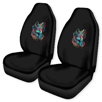 Discover Neon Fuchs 80er Festival Nerd Hipster Fox Musik Car Seat Covers