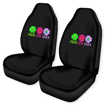 Discover Peace Love Earth, Peace Love People Earth Day Car Seat Covers