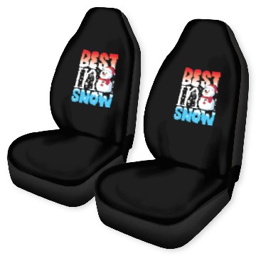 Discover Best in Snow funny winter snowman nostalgia Car Seat Covers