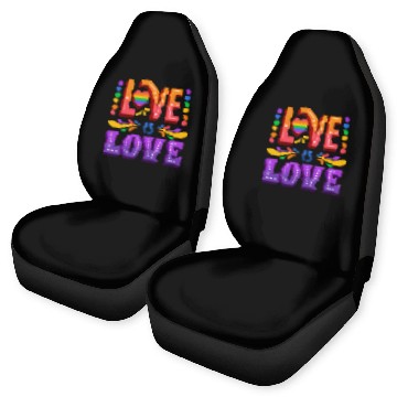 Discover love is love | lgbtq community Car Seat Covers