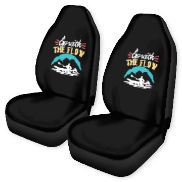 Discover Go With The Flow Kayaking Paddle Car Seat Covers
