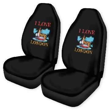 Discover I Love London UK Travel more adventure Exploring Car Seat Covers