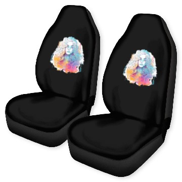 Discover Glimmering Holographic Girl The Future is Now Car Seat Covers