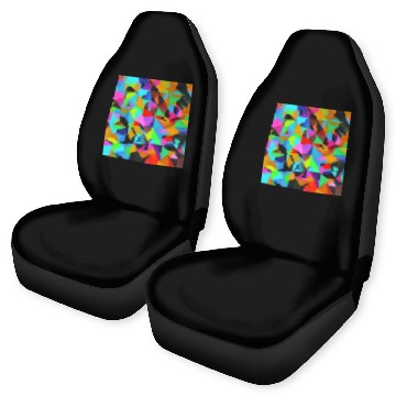 Discover ABSTRACT PAINTING COLORFULL WATERBASE TRIANGLe Car Seat Covers
