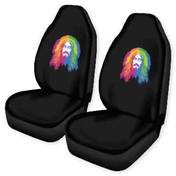 Discover Rainbow Jesus: Embrace Love, Faith, and LGBTQ Car Seat Covers