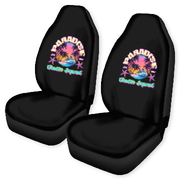 Discover Paradise Cruise Squad: 80's Miami Cruise Ship Car Seat Covers