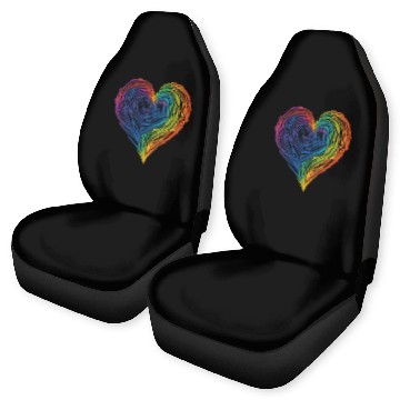 Discover Pride & Joy: Rainbow Heart, Embracing LGBT Love & Car Seat Covers