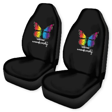Discover Embrace Neurodiversity Butterfly Autism Awareness Car Seat Covers