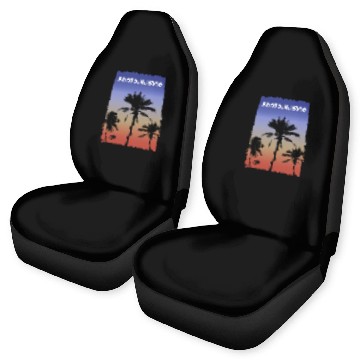 Discover Saint Augustine Florida Sunset Vacation Souvenir Car Seat Covers
