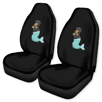 Discover Dachshund Mermaid Cute Weiner Dog With Mermaids Car Seat Covers