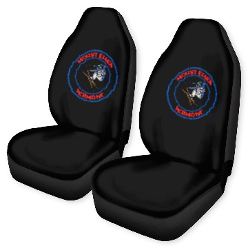 Discover Retro Cool Skiing in Mount Ellen Vermont Souvenir Car Seat Covers