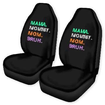 Discover vintage international women's day mama,mommy;bruh Car Seat Covers