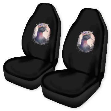 Discover Cute Coot Bird Watching Flower Crown Floral Birdin Car Seat Covers