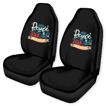 Discover Passover Peace Love Matzo Funny Seder Jewish Holid Car Seat Covers