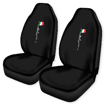 Discover Italy Signature Flag Pole Elegant Patriotic Italia Car Seat Covers