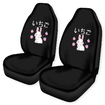 Discover Strawberry Milk Bunny Aesthetic Vaporwave Anime Car Seat Covers