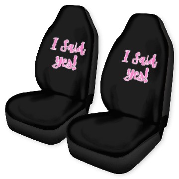 Discover I said Yes Engagement Car Seat Covers
