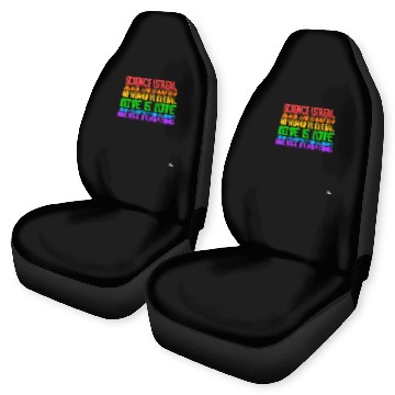 Discover Science Is Real Kindness Is Everything Car Seat Covers