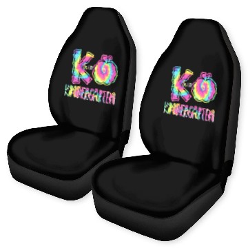 Discover K Is For Kindergarten Tie Dye Teacher Back to Scho Car Seat Covers