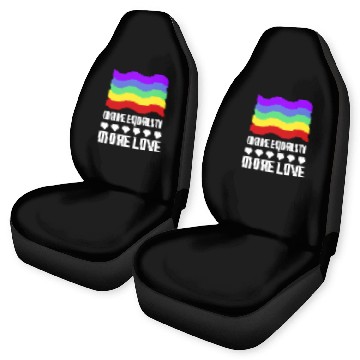 Discover LGBT More Equality More Love Gay Pride Month Car Seat Covers