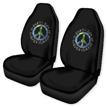 Discover Earth Day Everyday World Global Peace On Earth Car Seat Covers