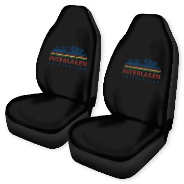 Discover Switzerland Interlaken Swiss Mountain Climbing Car Seat Covers