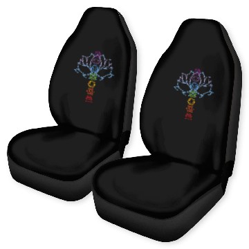 Discover ritual Zen Lotus Chakras Aligned Yoga Car Seat Covers