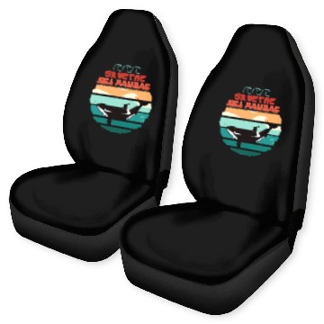 Discover Rescue Killer Whale Orcas Save The Sea Pandas Car Seat Covers