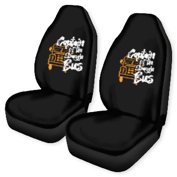 Discover Captain Of The Struggle Bus School Bus Driver Car Seat Covers