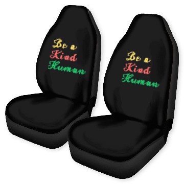 Discover Be A Kind Human boy Car Seat Covers