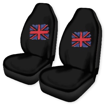 Discover Union Jack Vintage UK Flag Great Britain UK Car Seat Covers