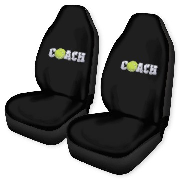 Discover Tennis Coach Coaching Assistant Coach Tennis Team Car Seat Covers