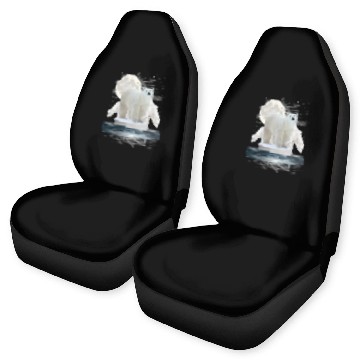 Discover Polar Bears Wildlife Zoo Animal Zookeeper Nature Car Seat Covers