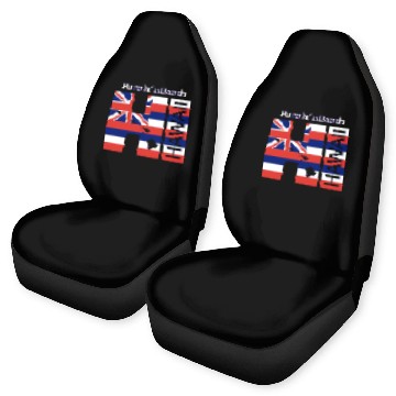 Discover Punaluâ€™U Beach Hi Hawaii Islands Flag Car Seat Covers