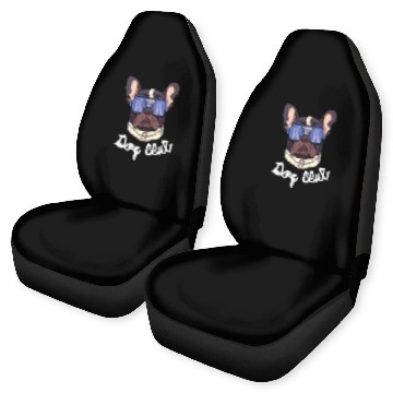Discover Frenchie Dog Club Pilot Dog Lover Frenchie Car Seat Covers