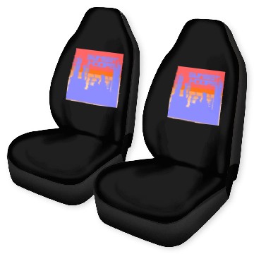 Discover Basketball Gift: Sunset Hoops Car Seat Covers