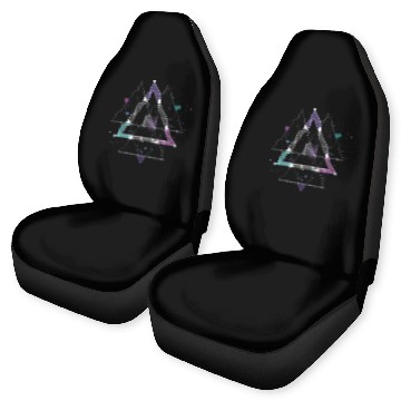 Discover Edm Techno Geometric Space Dance Rave Music Festiv Car Seat Covers