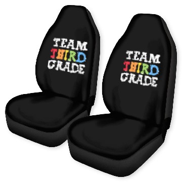 Discover Team 3rd Grade Squad Third Teacher Student Back Car Seat Covers