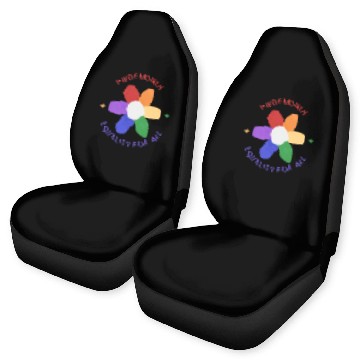 Discover Colorful Pride Month Logo Car Seat Covers