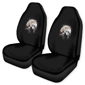 Discover Three Wolves Howling At The Moon - Wolf Car Seat Covers