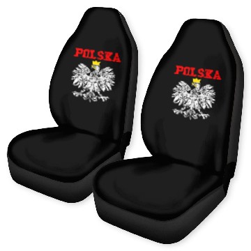Discover Pola Polish Eagle Poland Flag Polish Pride Pola Po Car Seat Covers