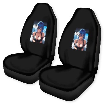 Discover Cyberpunk Waifu Influencer Design 10 Car Seat Covers