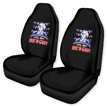 Discover Its my Birthday Independence Day George Washington Car Seat Covers