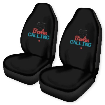 Discover Black Red Blue Berlin Calling Car Seat Covers