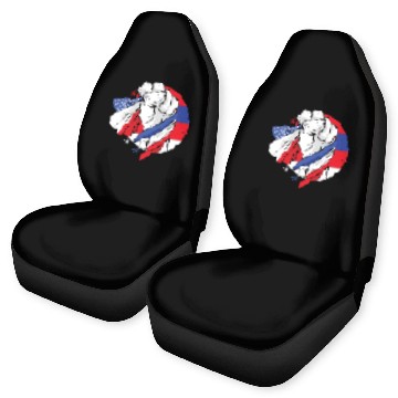 Discover American Pride US Patriots American Fist Loverty Car Seat Covers